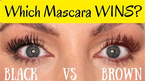 brown mascara vs black.